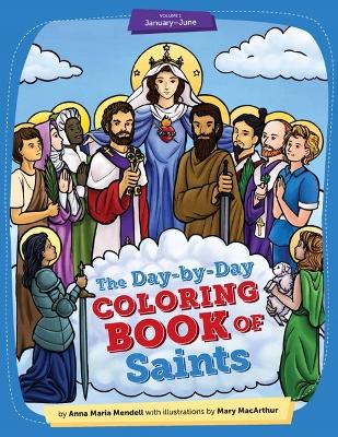 Cover of Day-By-Day Coloring Book of Saints V1