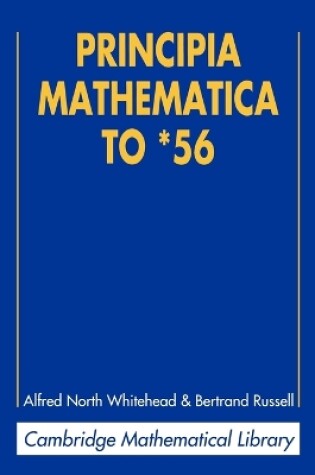 Cover of Principia Mathematica to *56