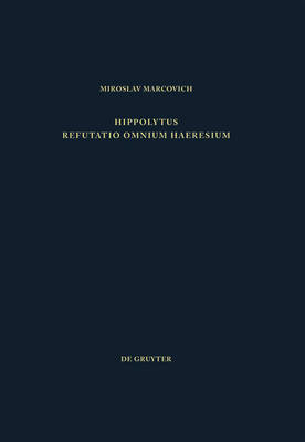 Cover of Refutatio Omnium Haeresium