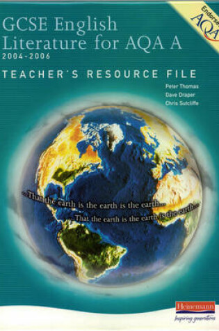 Cover of A GCSE English Literature Teacher's Resource File for AQA