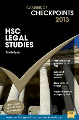 Cover of Cambridge Checkpoints HSC Legal Studies 2013