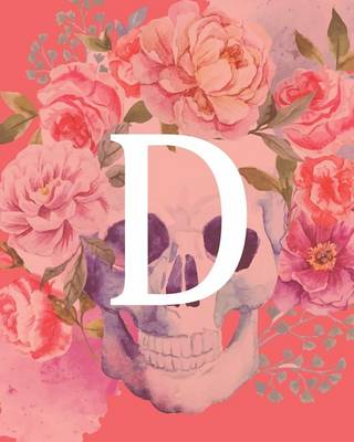 Book cover for Dotted Journal Writing Ideas "D", Floral Inspiration Notebook, Dream Journal Diary, Dot Grid
