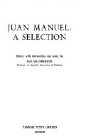 Cover of A Selection