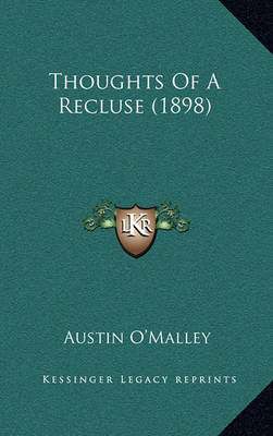 Book cover for Thoughts of a Recluse (1898)