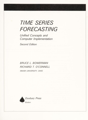 Book cover for Time Series Forecasting