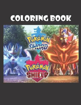 Book cover for Pokemon Sword And Shield Coloring Book