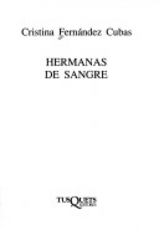 Cover of Hermanas de Sangre