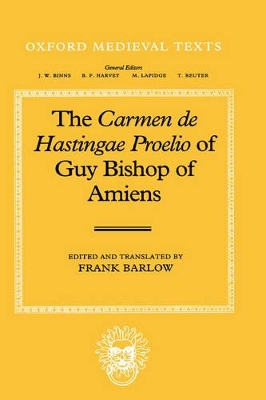 Book cover for The Carmen de Hastingae Proelio of Guy, Bishop of Amiens