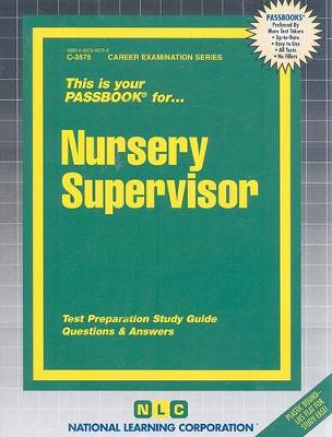 Book cover for Nursery Supervisor