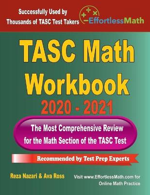 Book cover for TASC Math Workbook 2020 - 2021