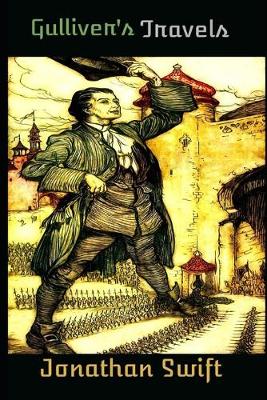 Book cover for Gulliver's Travels (Annotated) Unabridged (Illustrated) Classic Fantasy Fiction Novel
