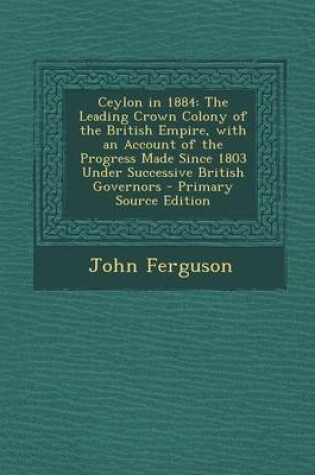 Cover of Ceylon in 1884