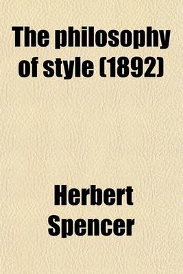 Book cover for The Philosophy of Style (1892)