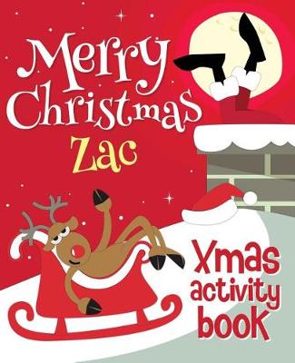 Book cover for Merry Christmas Zac - Xmas Activity Book