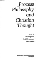 Book cover for Process Philosophy & Christian Thought