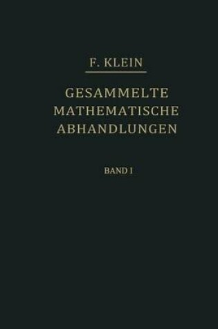 Cover of Gesammelte Mathematische Abhandlungen III