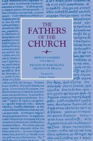 Cover of Iberian Fathers, Volume 3