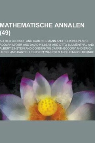 Cover of Mathematische Annalen (49 )