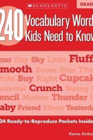 Cover of 240 Vocabulary Words Kids Need to Know: Grade 1