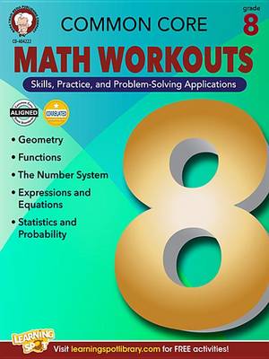 Book cover for Common Core Math Workouts, Grade 8