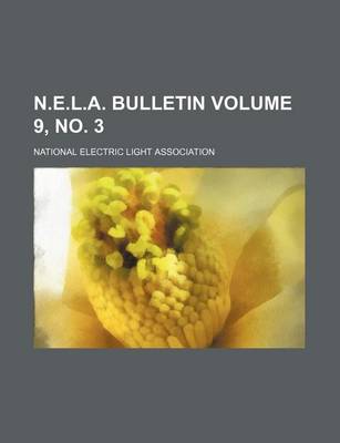 Book cover for N.E.L.A. Bulletin Volume 9, No. 3