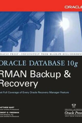 Cover of Oracle Database 10g RMAN Backup & Recovery