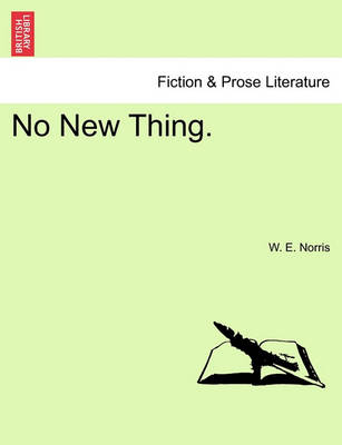 Book cover for No New Thing.