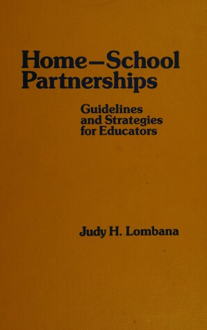 Book cover for Home/School Partnerships