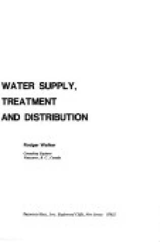 Cover of Water Supply Treatment and Distribution