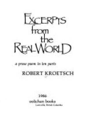 Cover of Excerpts from the Real World