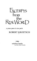 Book cover for Excerpts from the Real World