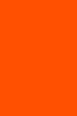 Cover of Orange 190 - Blank Notebook with Fleur de Lis Corners