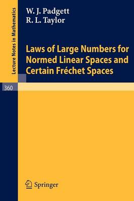Book cover for Laws of Large Numbers for Normed Linear Spaces and Certain Frechet Spaces