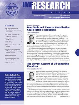 Book cover for IMF Research Bulletin, December 2009