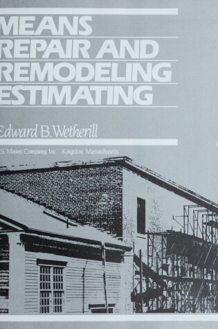 Cover of Means Repair and Remodelling Estimation