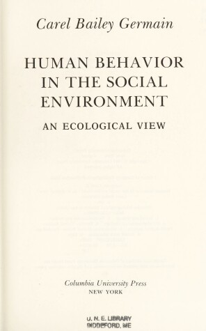 Book cover for Human Behaviour in the Social Environment