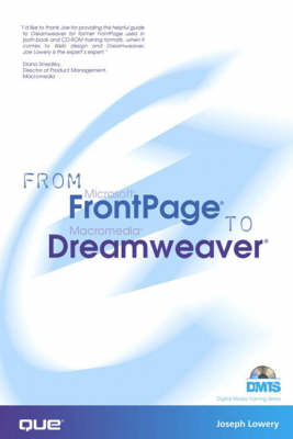 Book cover for From Frontpage to Dreamweaver