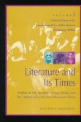 Cover of Literature and Its Times Vol1