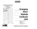 Book cover for Emerging Stock Markets Factbook 1994