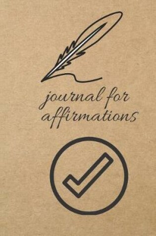 Cover of Journal for Affirmations