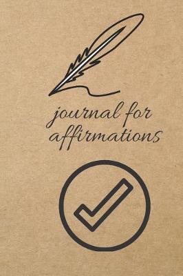 Book cover for Journal for Affirmations