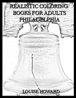 Book cover for Realistic Coloring Books for Adults Philadelphia