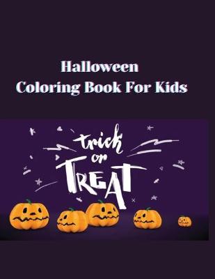 Book cover for Halloween Coloring Book For Kids