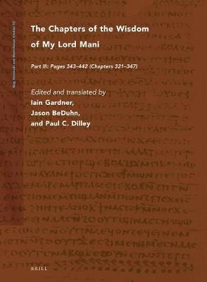 Book cover for The Chapters of the Wisdom of My Lord Mani