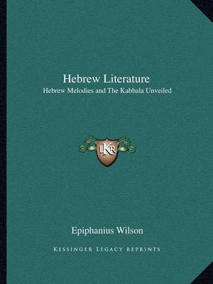 Cover of Hebrew Literature