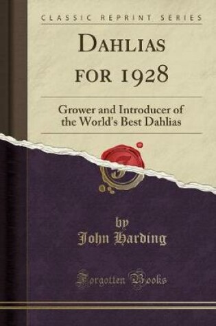 Cover of Dahlias for 1928