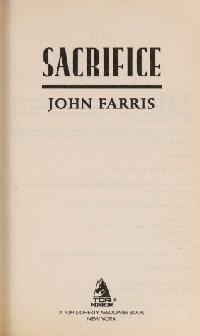 Book cover for Sacrifice