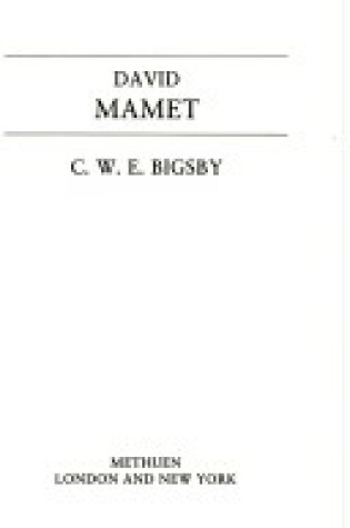 Cover of David Mamet