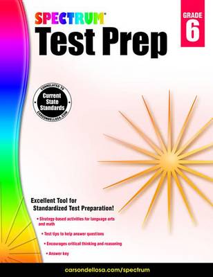 Book cover for Spectrum Test Prep, Grade 6