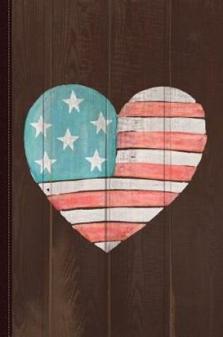 Cover of Patriotic I Love the USA Flag Journal Notebook